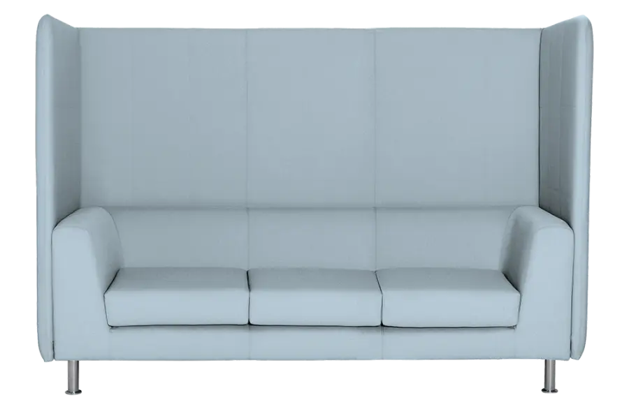 ND 103 AKU trojkřeslo čalouněné, koženka SK 12 sv.šedá